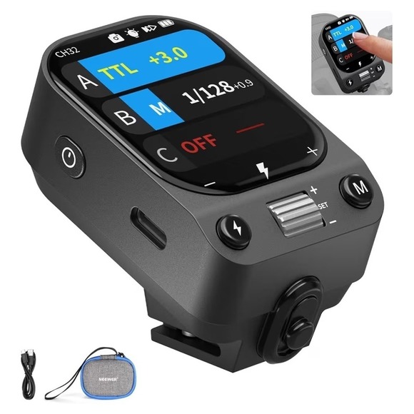 Neewer Other - Neewer QZ-N Touchscreen TTL Wireless Flash Trigger Nikon Z8 Z9 HSS 1/8000s QZN